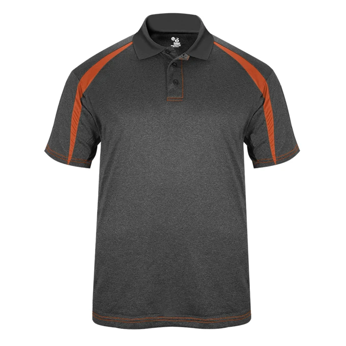 Badger Mens Fusion Polo Short Sleeve T-Shirt