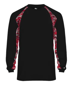 Badger Mens Digital Camo Hook Long Sleeve T-Shirt