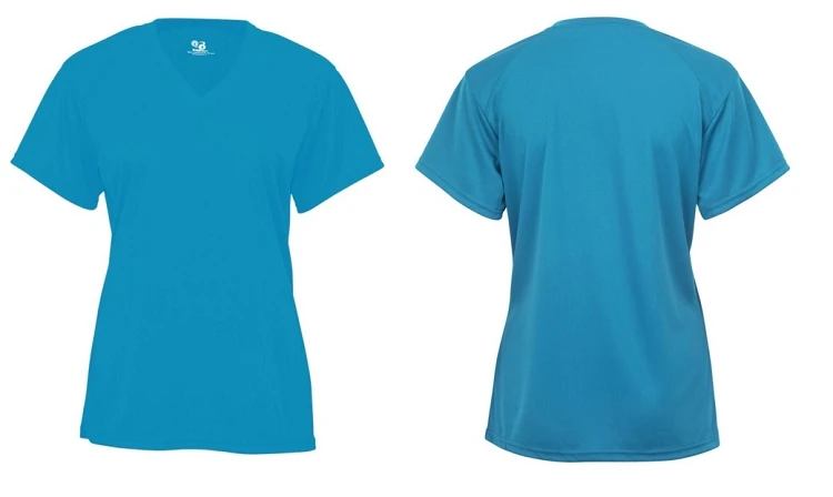 Badger Sports Youth B-Core V-Neck Short Sleeved Tee