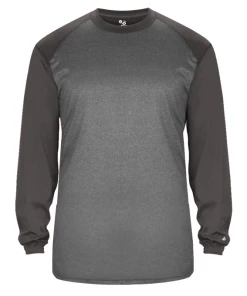 Badger Mens Tonal Sport Heather Long Sleeve Tee