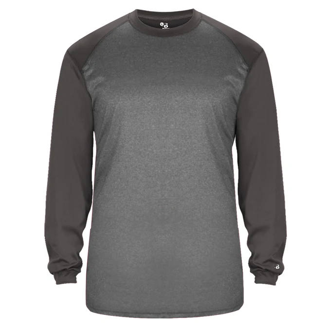 Badger Mens Tonal Sport Heather Long Sleeve Tee