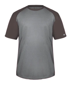 Badger Mens Tonal Sport Heather Short Sleeve Tee