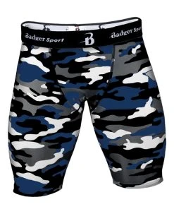 Badger Sport Mens 8" Camo Compression Short