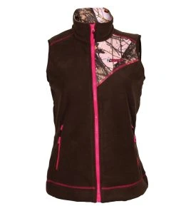 Rocky Womens Camouflage Panel Full Zip Fleece Vest