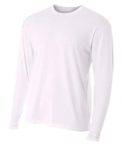 A4 Mens Fusion Cotton Long Sleeve Performance Volleyball Top