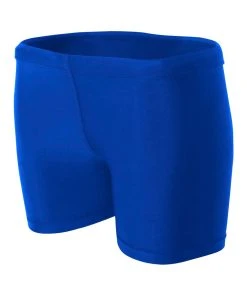 A4 Womens 4 Inseam Compression Volleyball Short
