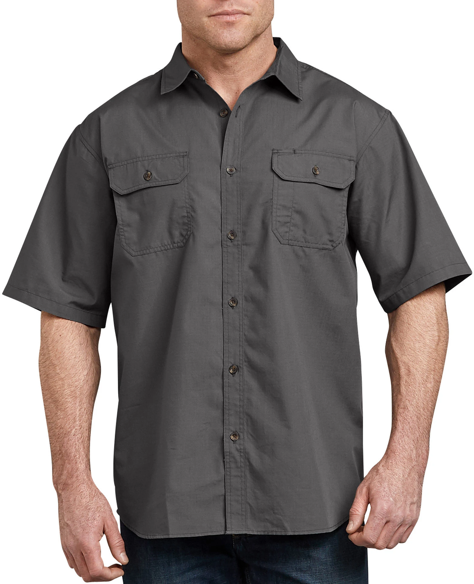 Dickies Mens Icon Relaxed Fit Ripstop Shirt