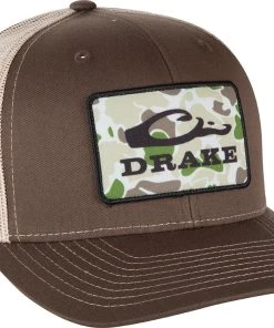 Drake Mens Old School Patch Mesh Back Cap