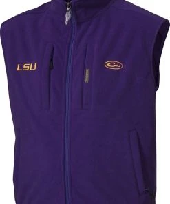 Drake LSU Windproof Fleece Vest