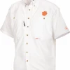 Drake Clemson Cotton Wingshooter's Shirt Short Sleeve