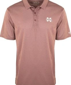 Drake Miss. State Vintage Heathered Polo