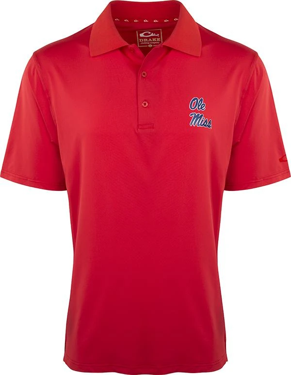 Drake Ole Miss Performance Stretch Polo