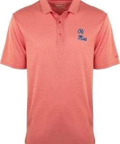 Drake Ole Miss Vintage Heathered Polo